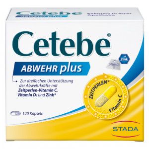 CETEBE ABWEHR plus Vitamin C+Vitamin D3+Zink Kaps.