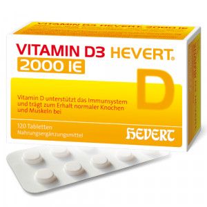 VITAMIN D3 HEVERT 2000 I.E. Tabletten